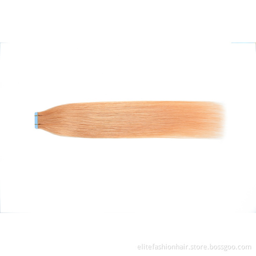 Hot sells straight colored remy human hair extension double drawn Tape-in Hair extension for woman tape weft hair extensions